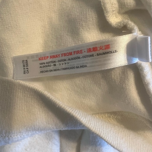 Out From Under Urban Outfitters Jacintha Reverse Henley Sweatshirt Top Medium - Picture 9 of 9